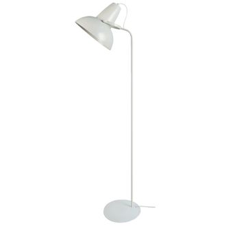 Tosel L&aacute;mpara pie alto articulado metal blanco marfil pantalla blanco marfil