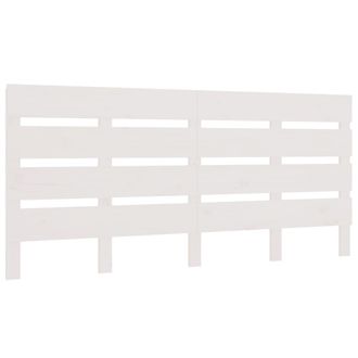 vidaXL Cabecero De Cama Madera Maciza De Pino Blanco 160x3x80 Cm Vidaxl