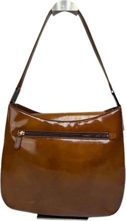 Givenchy Pre-owned Leren Schoudertas - Dames - Vintage Schoudertas - Bruin - ONE Size - Leer - Vintage