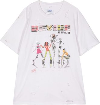 Doublet Girls & Robots print cotton T-shirt - men - Cotton - M - Neutrals