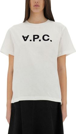 A.P.C. A. P.C.-T-Shirt With Logo-Donna