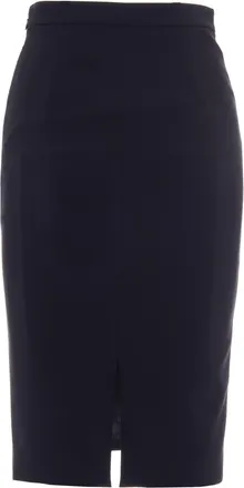 Elisabetta Franchi Womens Skirt Dettaglio Gioiello Black Polyester