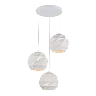 Netlighting Modern Hanging Pendant White 3 Light E27