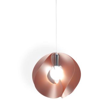 Linea Zero Linea Zero - Sospensione Moderna a 1 Luce Atom In Polilux Rame D45 Made In Italy