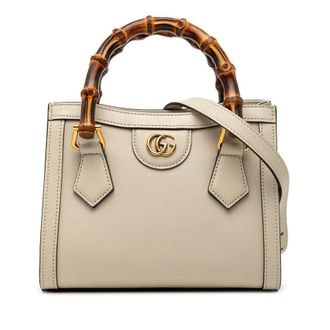 Gucci Pre-owned Gucci Mini Calfskin Bamboo Diana Satchel Ladies 655661 498879