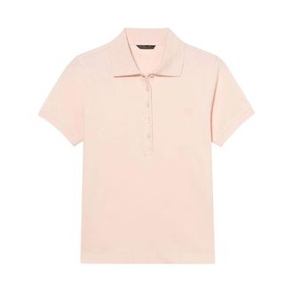 Brooks Brothers Piqu&eacute; polo van katoen met geborduurd logo - Dames - Polos - Roze - S - Katoen - Tops