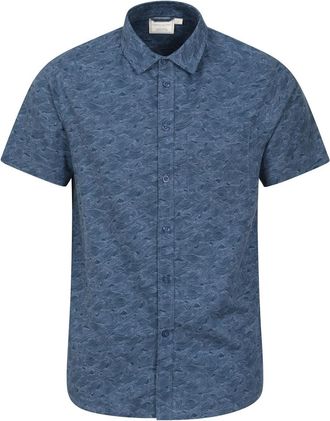 Mountain Warehouse Heren Overhemd met korte mouwen (Marine)