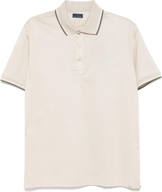 Paul & Shark Klassieke katoenen poloshirt gemaakt in Itali&euml; - Heren - Polos - Beige - XL - Katoen - Tops
