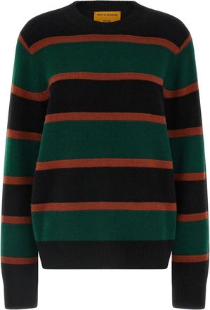 Guest In Residence Stripe Crew Sweater - Dames - Ronde hals truien - Veelkleurig - XL - Kasjmier - Truien & Vesten