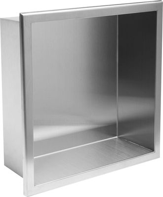 Rea Estante Empotrado 01 30x30x10 Acero Cepillado Sku Rea-05600