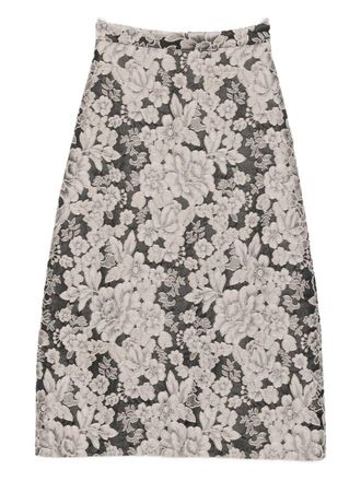 Lunatica Milano Printed A-Line Skirt