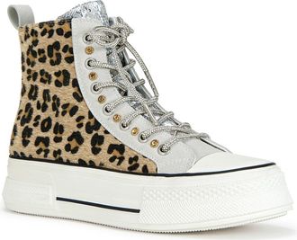 Azalea Wang Zephora Platform Sneaker in Brown Multi at Nordstrom, Size 10