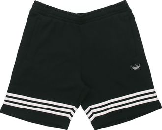 adidas originals Outline Short Hollow Out Logo Sports Shorts Black FM3877