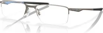Oakley 54mm Rectangle optical glasses in Grey/light Blue at Nordstrom