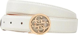 Guess Cintura Betula Patent 4G Logo - - Accessories - Donna - Bianco - M