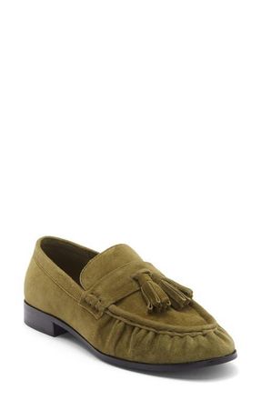Jeffrey Campbell Articulate Kiltie Loafer in Olive Suede at Nordstrom, Size 9.5