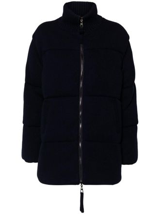 P.A.R.O.S.H. wool puffer coat - Blue
