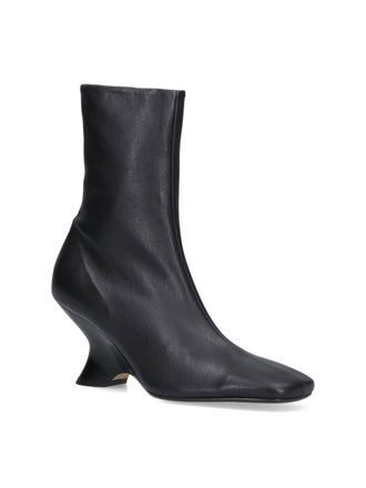 Dries Van Noten Womens Boots Black Leather