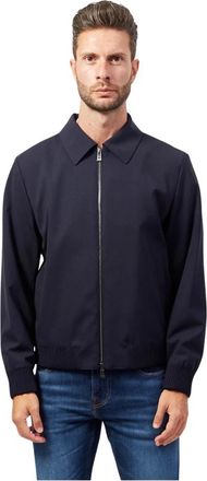 HUGO BOSS Moderne Jas - Heren - Zomerjassen - Blauw - S - Jassen