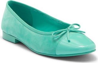 Jeffrey Campbell Arabesque Ballet Flat in Mint Patent Combo at Nordstrom, Size 8.5