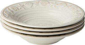 Certified International Coastline Cream Set Of 4 Soup Bowls