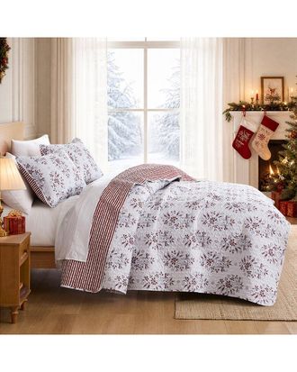 Southshore Fine Linens Merry Manor Oversized Christmas Quilt Set
