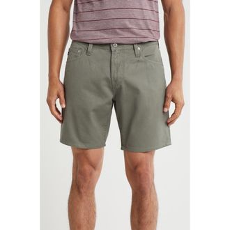 AG - Adriano Goldschmied Graduate Straight Leg Denim Shorts in Cypress Green at Nordstrom Rack, Size 36