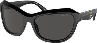 Prada Dark Grey Butterfly Ladies Sunglasses PR A27S 16K5S0 62