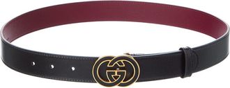 Gucci Interlocking G Buckle Leather Belt
