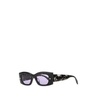 Alexander McQueen Accessoires, Dames, Veelkleurig, ONE Size, Prachtige Multicolor Acetaat Zonnebril