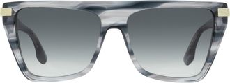 Victoria Beckham VB684S Tapered Rectangle Sunglasses - Gray
