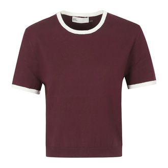 Tory Burch Tory Burch, T-Shirts, female, Red, Size: M Refined T-shirt