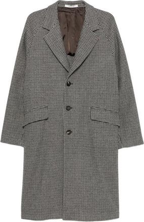 Tagliatore Sanford Houndstooth-pattern Single-breasted Coat