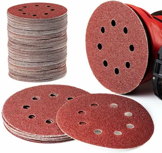 OEM Disco Abrasivo Redondo Para Pulir, 125 Mm, 60, 80, 100, 120 Y 240 Mm, 8 Orificios (100 Cps)
