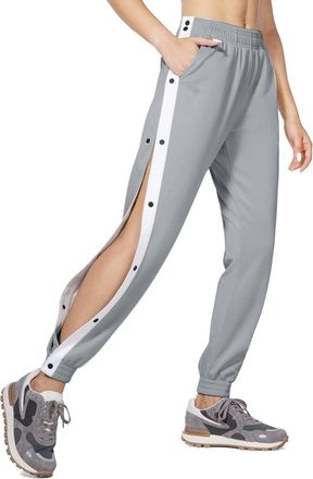 Generic Tear Away Pants for Women Post Surgery Striped Sweatpants Split Side Active Basketball Joggers Trousers with Pocket 2025 New