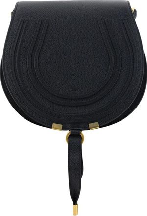 Chlo&eacute; Marcie Saddle Bag In Grained Leather