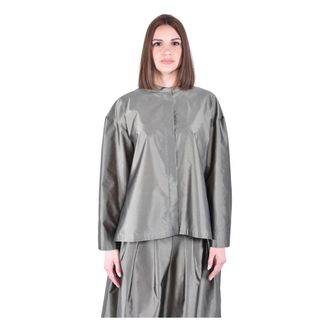 Max Mara Camicia Oversize - female - Max Mara - Blouses - Green - L - Blouses & Shirts