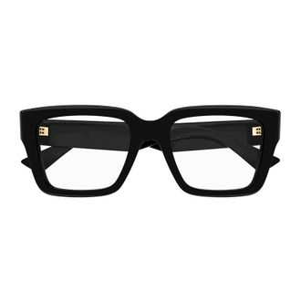 Bottega Veneta Square Full Rim Eyeglasses - Black