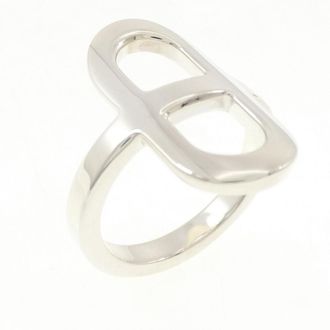 Herm&egrave;s Silver Silver 925 Band Ring (Pre-Owned)