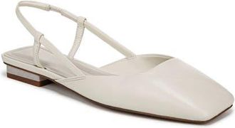Franco Sarto Telica Slingback Flat in White at Nordstrom, Size 7.5