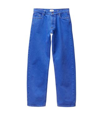 Versace Blue Regular Mid Rise Jeans