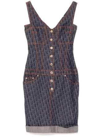 Dior Abito denim smanicato 2006 - Blu