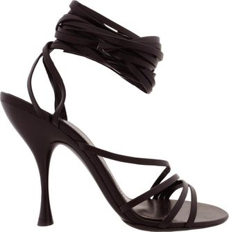 Ferragamo Victoria X5 Wrap Tie Sandals, Size 10 B