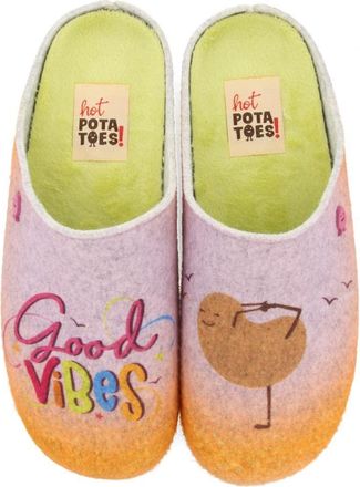 Hot Potatoes Womens Baldoyle Slipper, Grey, 5 UK