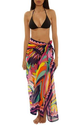 Trina Turk Paralia Chiffon Cover-Up Pareo in Multi at Nordstrom