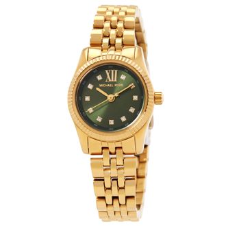 Michael Kors Petite Lexington Quartz Green Dial Ladies Watch MK4842