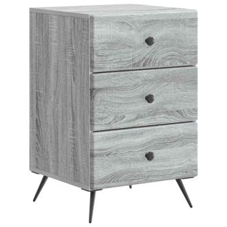 vidaXL Armario De Noche Gris Sonoma 43 X 41 X 66,5 Cm Vidaxl