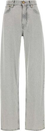 Jil Sander Straight Jeans - Dames - Regular Fit Jeans - Grijs - L - Jeans