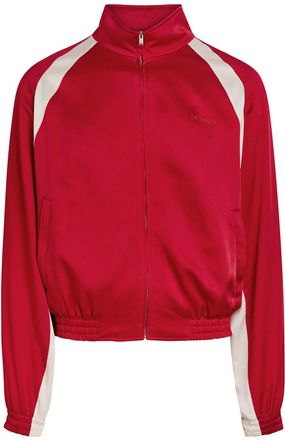 Saint Laurent Satin-crepe Track Jacket - Red - 48 (IT48 / M)