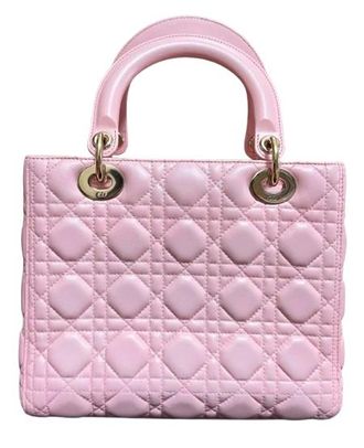 Dior Medium Cannage Pink Lady Dior bag Size M